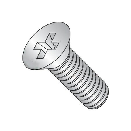Newport Fasteners 3/8"-16 x 7/8 in Phillips Flat Machine Screw, Plain 18-8 Stainless Steel, 500 PK 108947